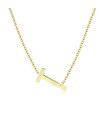 Letter T Silver Necklace SPE-5534